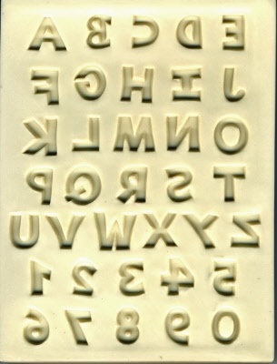 Sculpey® Flexible Push Mold - Letters & Numbers