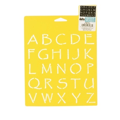 Delta Stencil Mania™ - Alphabet - Papyrus - 7X10"
