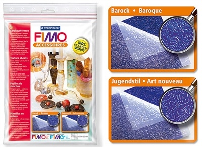 Fimo Texture Sheets - Baroque/Art Deco