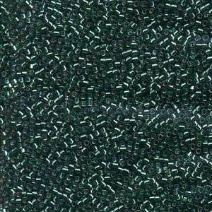 Db607 Dyed Silver Lined Teal - Miyuki Delica Seed Beads - 11/0