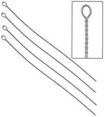 Beadalon Twisted Steel Beading Needles - Medium, .014"