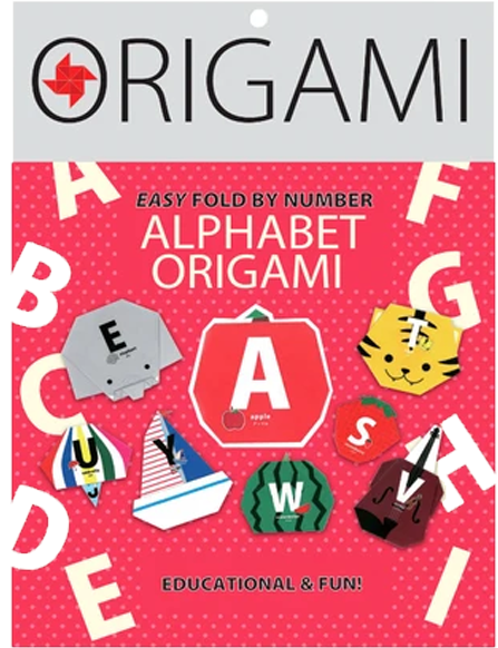 #4345 - Yasutomo Fold'ems Origami Paper - Alphabet Origami- 5 7/8"