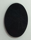 40 X 30Mm Oval Acrylic Mirror-Black