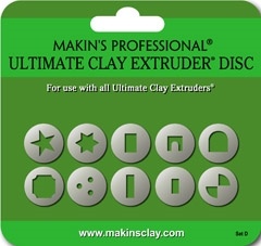 Makins Ultimate Clay Extruder Disc Set d