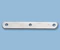 Sterling Silver Flat Spacer Bar - 8Mm Spacing, 3 Hole