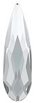 Swarovski 6 X 1.7Mm Raindrop Flat Back- Crystal