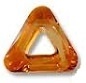 14Mm Triangle Cosmic Ring Crystal Copper