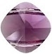 14Mm Double Drilled Square Bead Amethyst