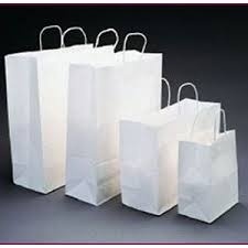White Paper Handled Shopping Bags