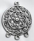 Sterling Silver Chandelier Pendant - Circle