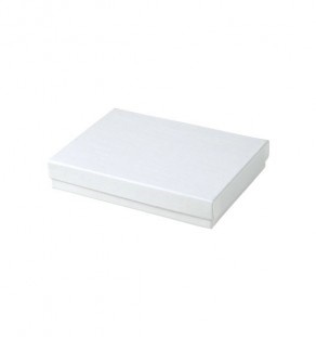 White Two Piece Apparel Box- 17" X 11" X 2 1/2"