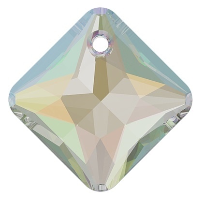 Swarovski #6431 Princess Cut Pendant - Crystal Ab - 16Mm