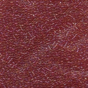 Db062 Lined Light Cranberry Ab - Miyuki Delica Seed Beads - 11/0