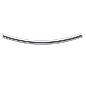 Sterling Silver Curved Tube - 1.5Mm X 25Mm