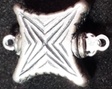Sterling Silver Star Shaped Box Clasp - Single Strand