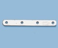 Sterling Silver Flat Spacer Bar - 6Mm Spacing, 4 Hole