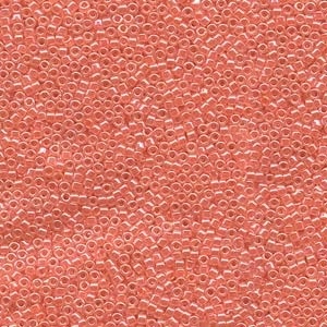 Db235 Lined Crystal Salmon Luster - Miyuki Delica Seed Beads - 11/0