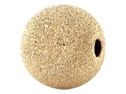 14Kt Gold Filled Frosted Round Bead - 3Mm - 1Mm Hole Size