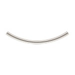 Sterling Silver Curved Tube - 2Mm X 35Mm