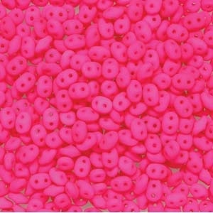Superduo Neon Pink Beads - Elevate Your Jewelry Making Experience