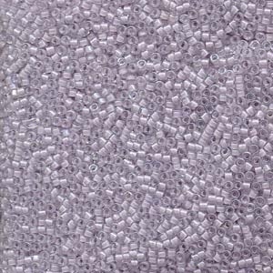 Miyuki Delica Seed Beads 11/0 Db080 Lined Pale Lavender Ab - The Ultimate Choice for Beaders