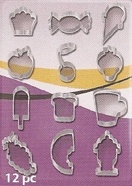 Premo! Sculpey Mini Metal Cutters: Sweet Treats, 12 Pc