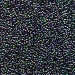 Db1053 Matte Metallic Purple-Green-Gold Iris - Miyuki Delica Seed Beads - 11/0
