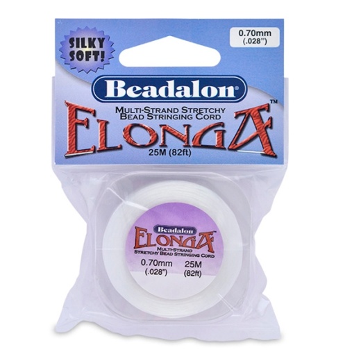 Elonga Multi Strand Stretch Cord- 0.7 Mm -White