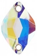 Swarovski 14 X 9Mm Lemon Sew On- Crystal Ab