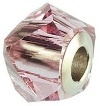 Swarovski Becharmed Helix Large Hole Bead - Light Rose