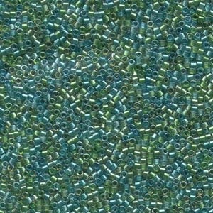 Db984 Lined Aqua Teal Mix - Miyuki Delica Seed Beads - 11/0