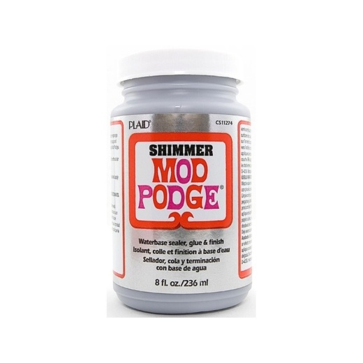 Mod Podge Silver Shimmer - Decoupage Medium for Crafting and DIY