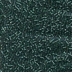 Db607 Dyed Silver Lined Teal - Miyuki Delica Seed Beads - 11/0