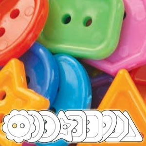 Jumbo Buttons - Circus Multi