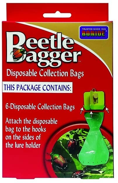 Bonide Japanese Beetle Bagger Disposable Collection Bags, Pack Of 6