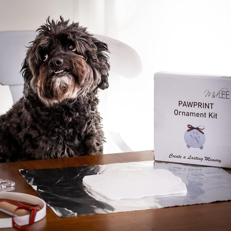 Midlee Christmas Clay Dog Paw Print Ornament Kit With Stand midlee-christmas-clay-dog-paw-print-ornament-kit-with-stand