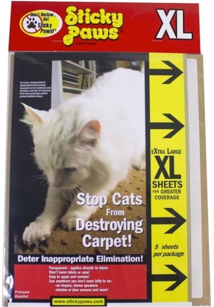 Pioneer Sticky Paws XL Sheets - Effective Cat Deterrent Solution