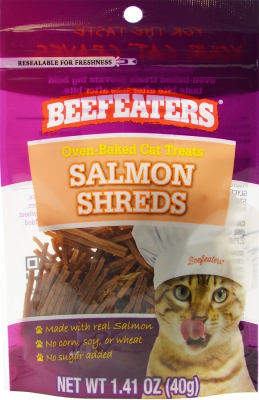 Beefeaters Oven Baked Salmon Shreds Cat Treats - 1.41 Oz