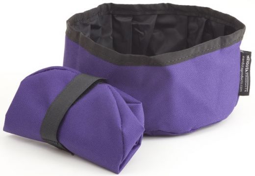Collapsible Dog Bowl - Purple