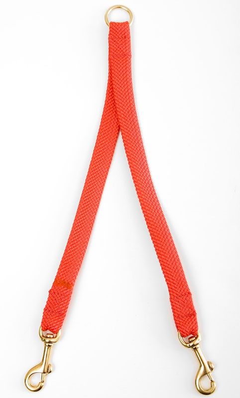 Mendota 2-Dog Coupler - Red / Large