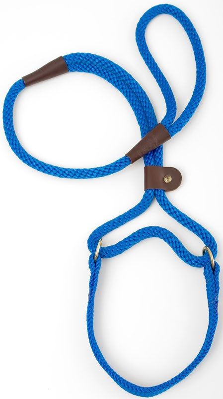 Mendota Dog Walker - Large 1/2 Inch - Blue / 4 Feet