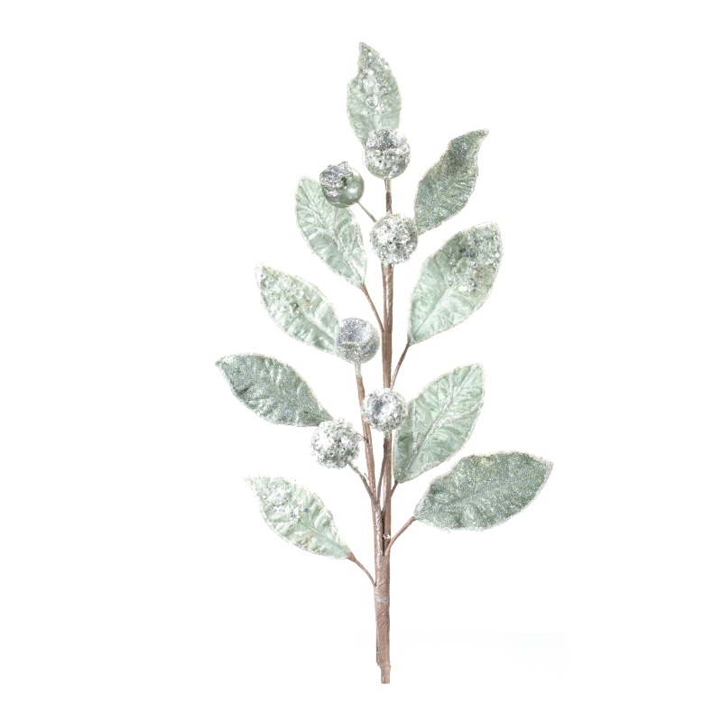 Leaf And Pod Spray (Set Of 2) 29”H Polyester