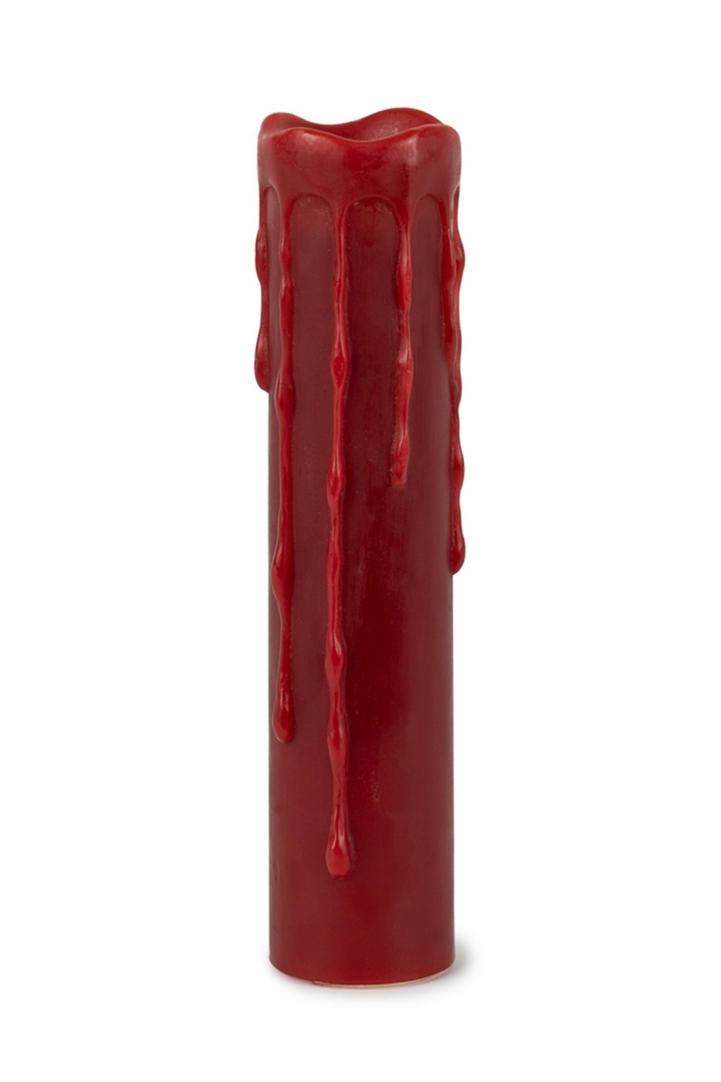 LED Wax Dripping Pillar Candle Set of 2