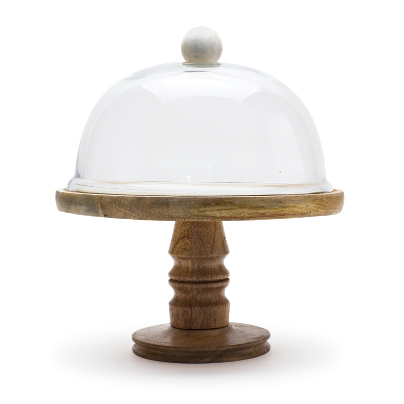 Dome On Pedestal Plate Stand 10.5"D x 12"H
