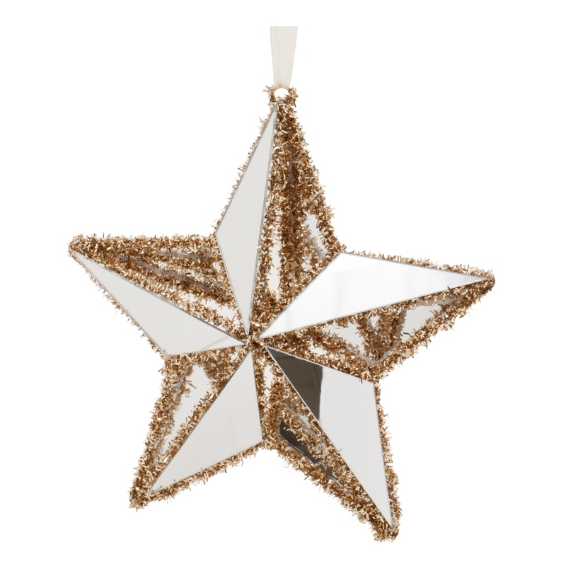 Star Ornament Set of 12, 8.5"H Wire/PVC