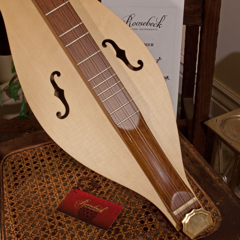 Roosebeck Mountain Dulcimer 5-String Cutaway Upper Bout F-Holes Scrolled Pegbox *Blemished