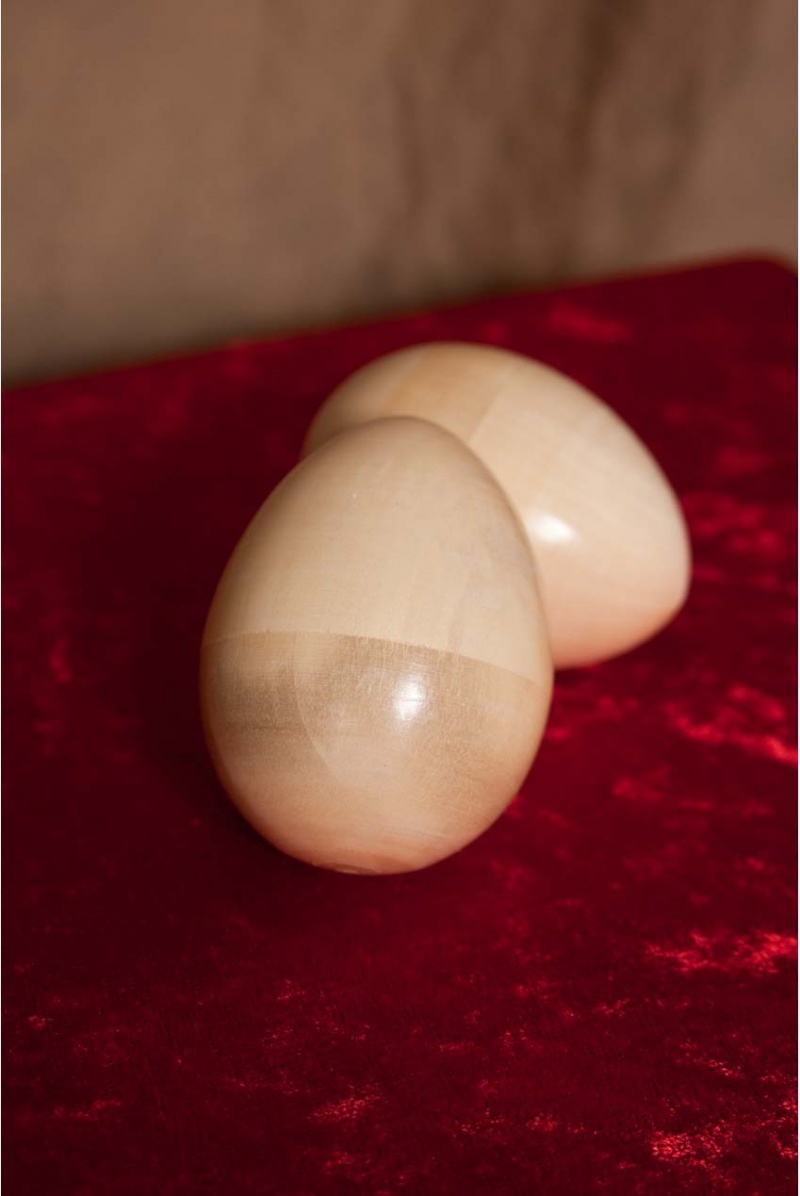 Dobani Wooden Egg Shakers - Pair - Natural