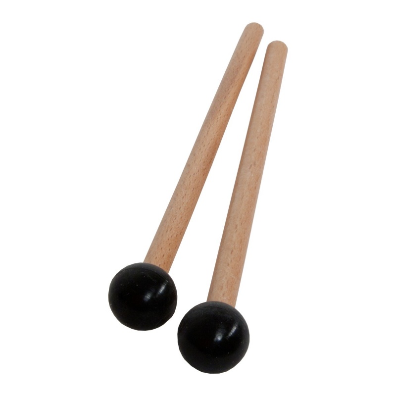 Idiopan 7-Inch Mallets With .7-Inch Ball - Pair - Black