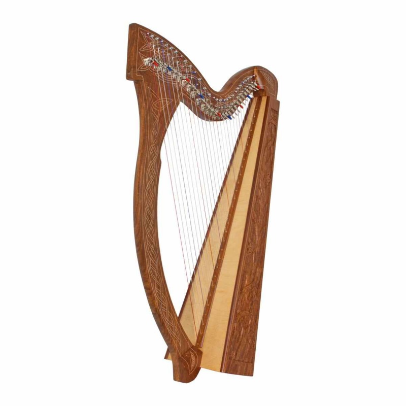 Roosebeck Minstrel Harp 29-String Chelby Levers Sheesham Vine