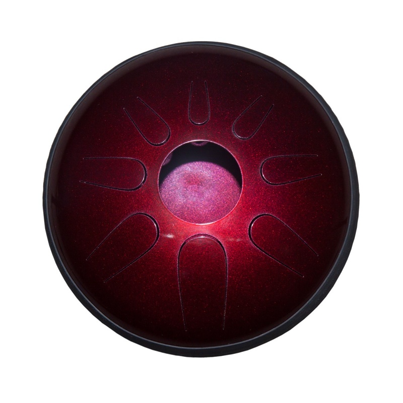Idiopan Domina 12-Inch Tunable Steel Tongue Drum With Pickup - Ruby Red
